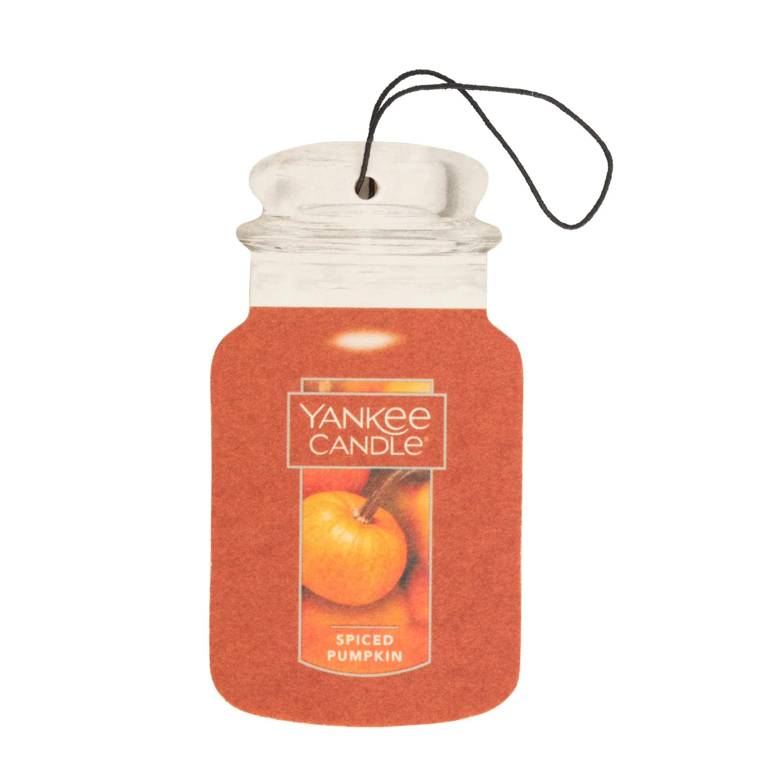 Yankee Candle Spiced Pumpkin Paper Car Jar Air Freshener (Pack of 3) | Long-Lasting Odor Neutralizing Fragrance - view 2