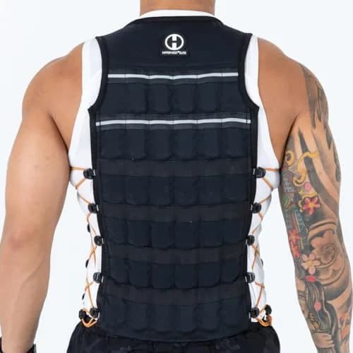 Hyperwear Hyper Vest ELITE Thin Weighted Vest Black XL 10 lb | Adjustable, Washable, No Bounce thumbnail 7