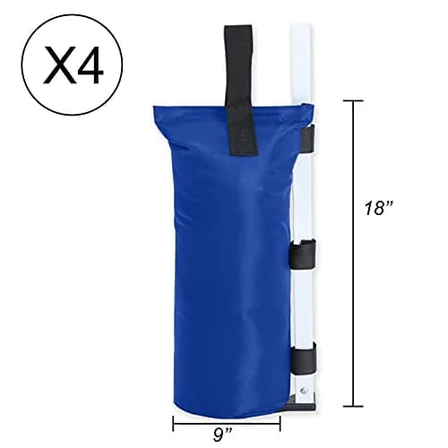 ABCCANOPY Canopy Weights Set of 4 - 120 lbs (54.4 kg) Blue | Stabilize Gazebo Legs thumbnail 3