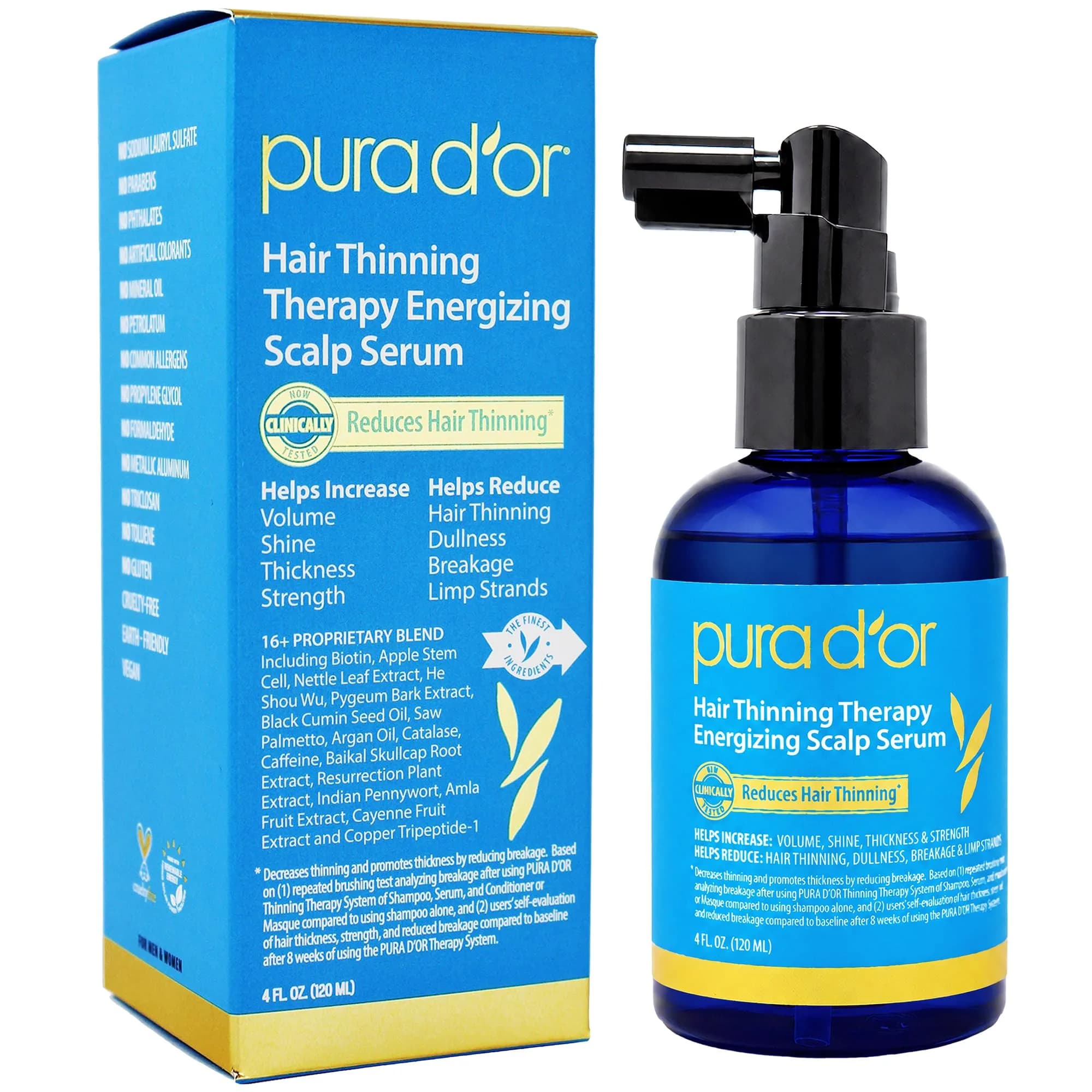 PURA D'OR USDA Organic Moroccan Argan Oil 118ml (4 Fl Oz) | Cold-Pressed Virgin Grade Treatment for Hair, Skin, Scalp & Nails - main product image