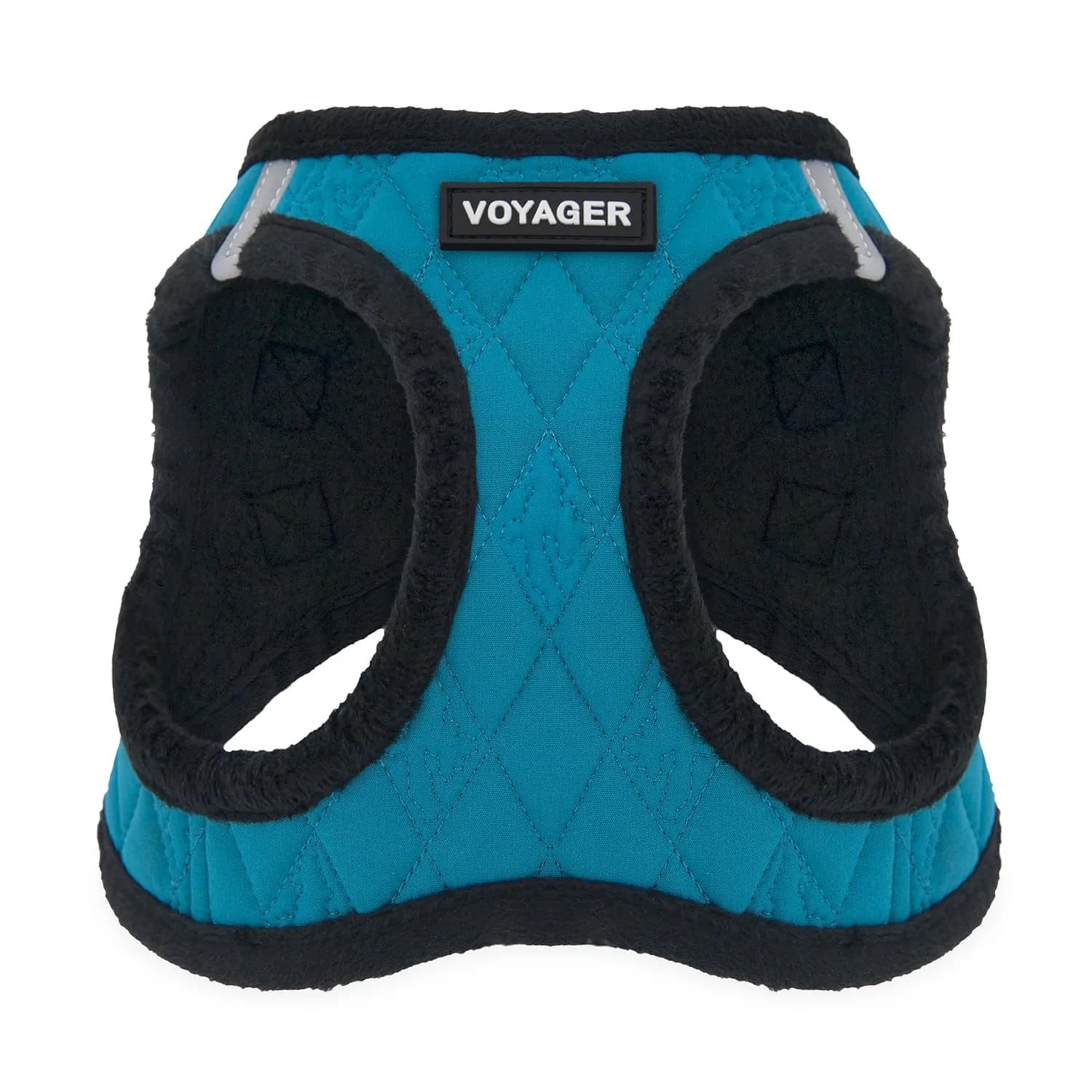 Best Pet Supplies Voyager Step-in Plush Dog Vest Harness -Turquoise Plush, XS | Breathable, Reflective & Easy to Wear