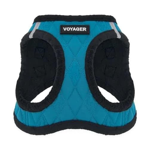Best Pet Supplies Voyager Step-in Plush Dog Vest Harness -Turquoise Plush, XS | Breathable, Reflective & Easy to Wear thumbnail 1