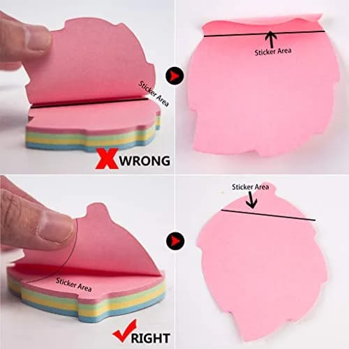 OSOPOLA Leaf Shaped Sticky Notes 1000 Sheets (10 Pads, 100 Sheets/Pad) | Bulk Pack for Office & School thumbnail 4