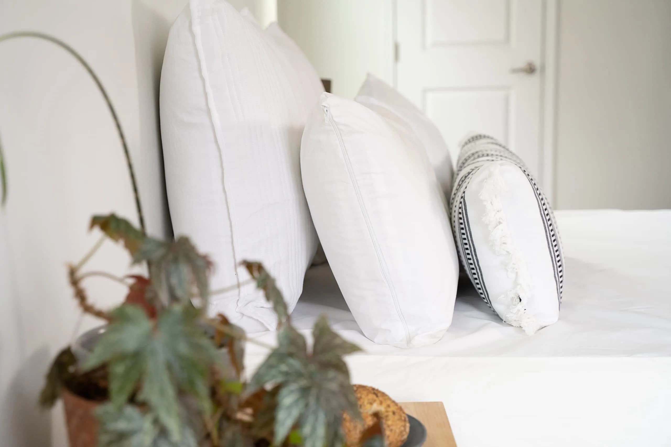 Aller-Ease 100% Cotton Allergy Pillow Protectors Standard 4 Pack | Zippered Breathable Barrier - view 2