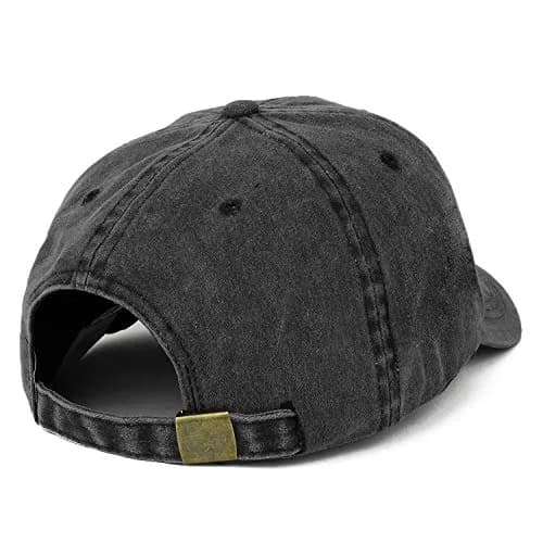 Trendy Apparel Shop Oversize Pigment Dyed Washed Cotton Baseball Cap XXL Black | Fits Up to 65CM Head thumbnail 3