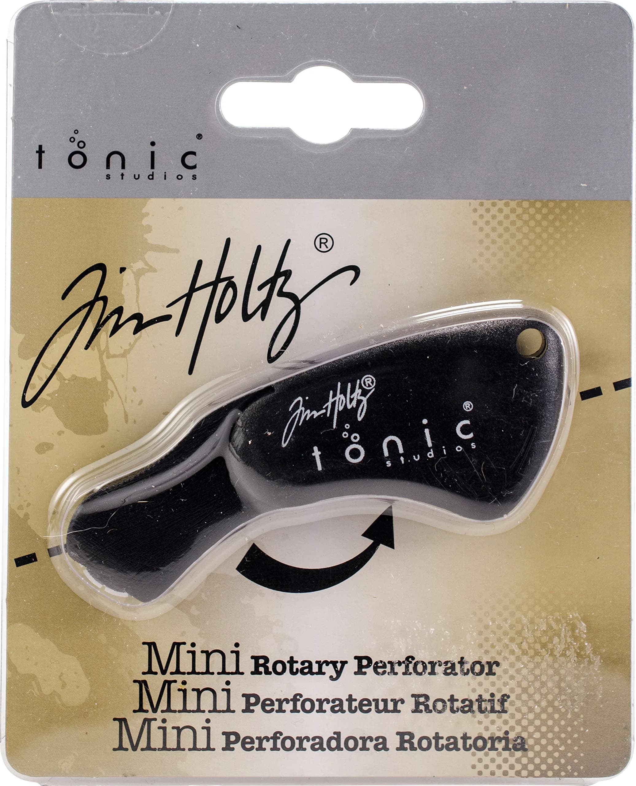 TONIC STUDIOS Tim Holtz Mini Rotary Perforator 18mm | Crafts, Scrapbooking & Rubber Stamping Tool