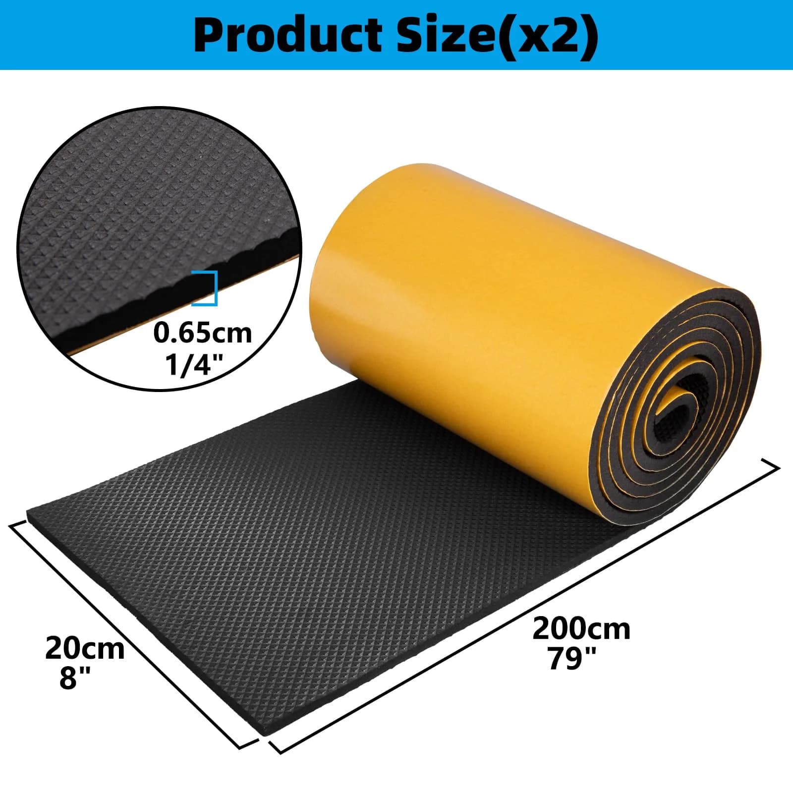 Spurtar Garage Wall Protector, Waterproof Car Door Protector EVA Foam 200cm x 20cm x 0.65cm (79" x 8" x 0.25") | German Design - view 7