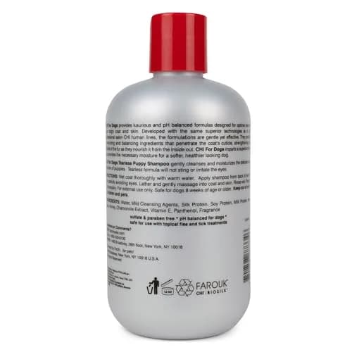 CHI for Dogs Tearless Puppy Shampoo 16 Fl Oz | Gentle, Silk Protein Formula, Hypoallergenic & pH Balanced for Sensitive Eyes thumbnail 7