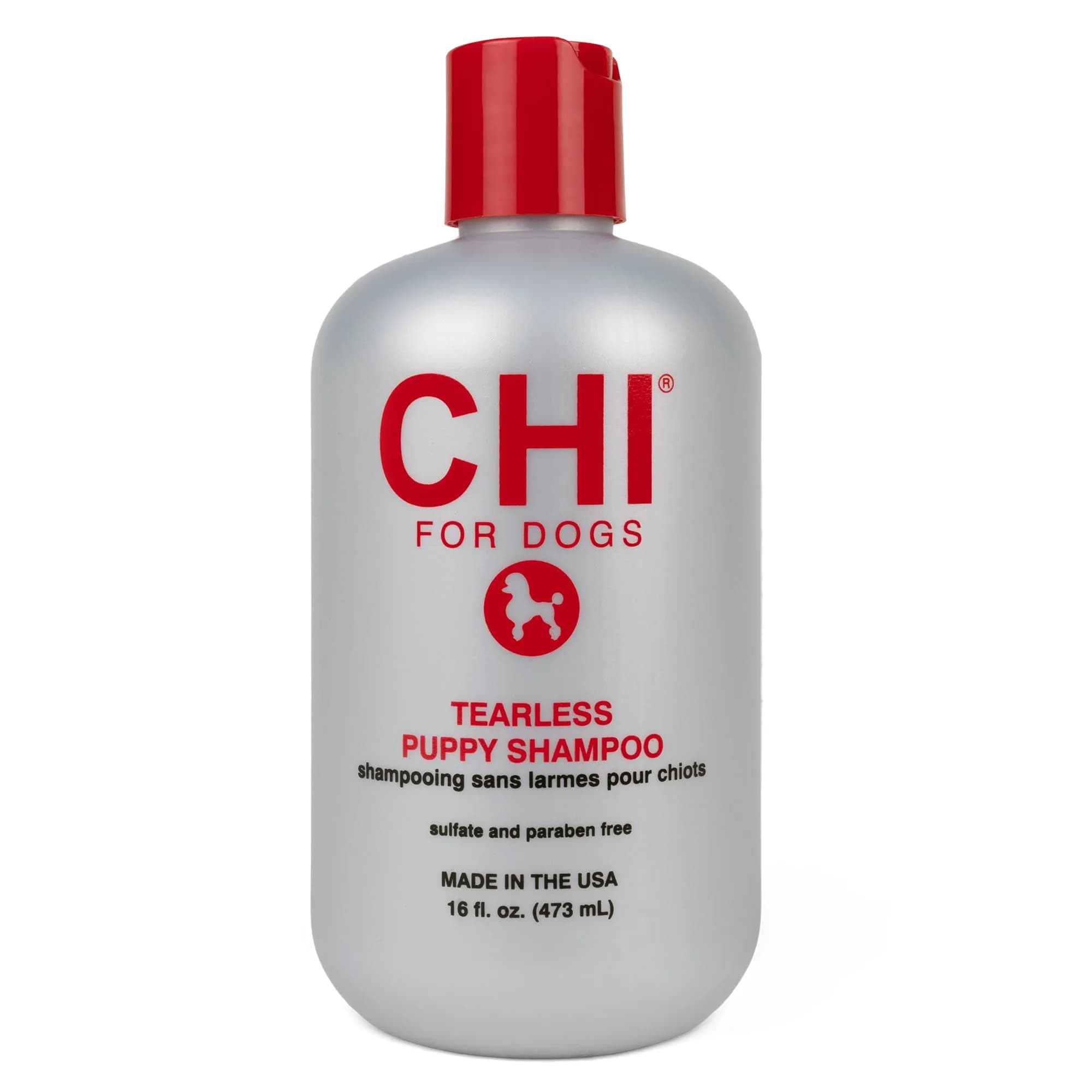 CHI for Dogs Tearless Puppy Shampoo 16 Fl Oz | Gentle, Silk Protein Formula, Hypoallergenic & pH Balanced for Sensitive Eyes