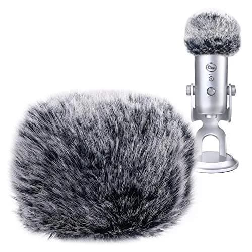 YOUSHARES Furry Windscreen Muff for Blue Yeti & Yeti Pro Microphones | Improves Sound Quality, Reduces Wind Noise thumbnail 1