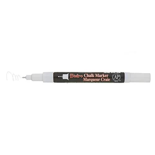Uchida Bistro Chalk Marker Extra Fine Tip White | Works on Non-Porous Surfaces thumbnail 4