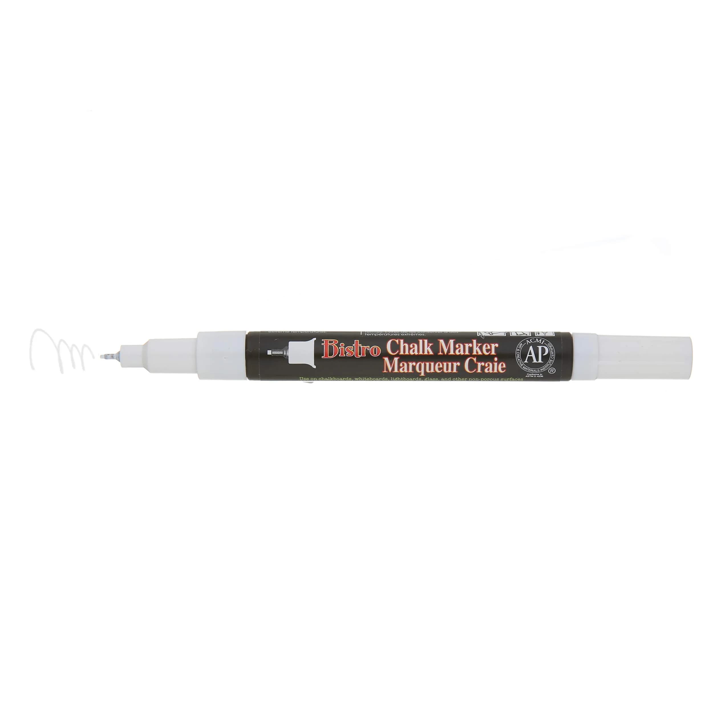 Uchida Bistro Chalk Marker Extra Fine Tip White | Works on Non-Porous Surfaces - view 4