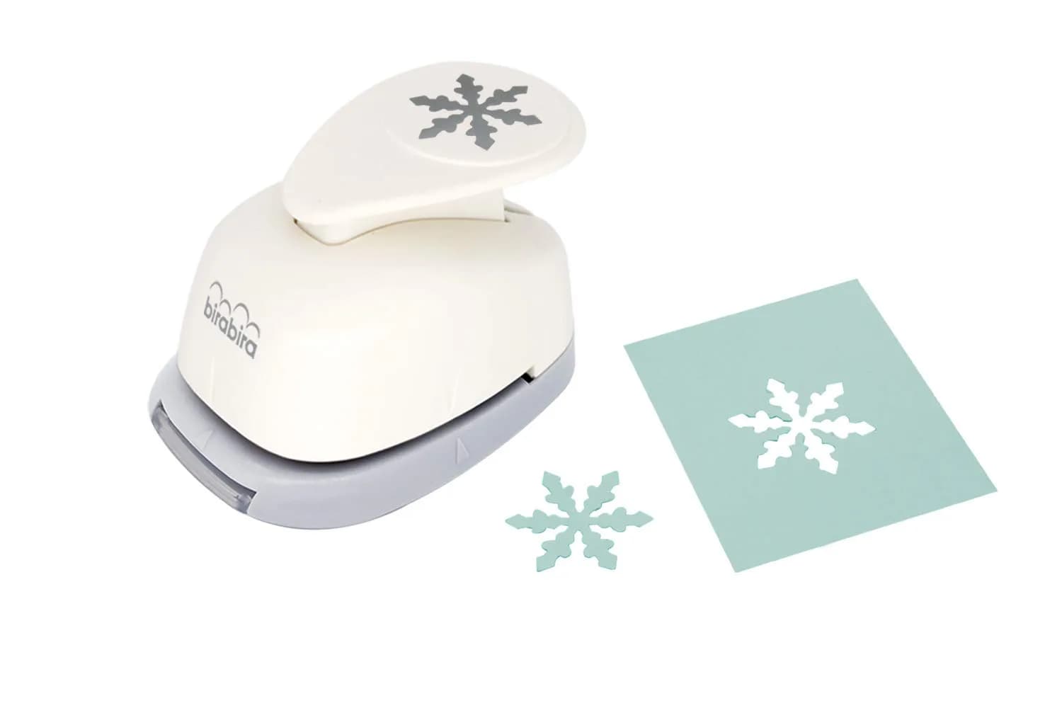 BiraBira Snowflake Punch, 1" Christmas Shape for Paper Crafting | Compact & Easy to Use