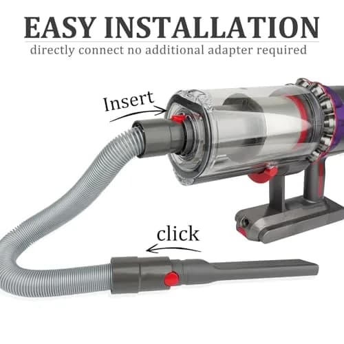 Fullclean Vacuum Cleaner Attachments Kit for Dyson V15 V11 V10 V8 V7 Gen5 | 20.5 Inch Flexible Hose, Crevice, Mattress, Brush Tools thumbnail 4