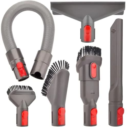 Fullclean Vacuum Cleaner Attachments Kit for Dyson V15 V11 V10 V8 V7 Gen5 | 20.5 Inch Flexible Hose, Crevice, Mattress, Brush Tools thumbnail 1