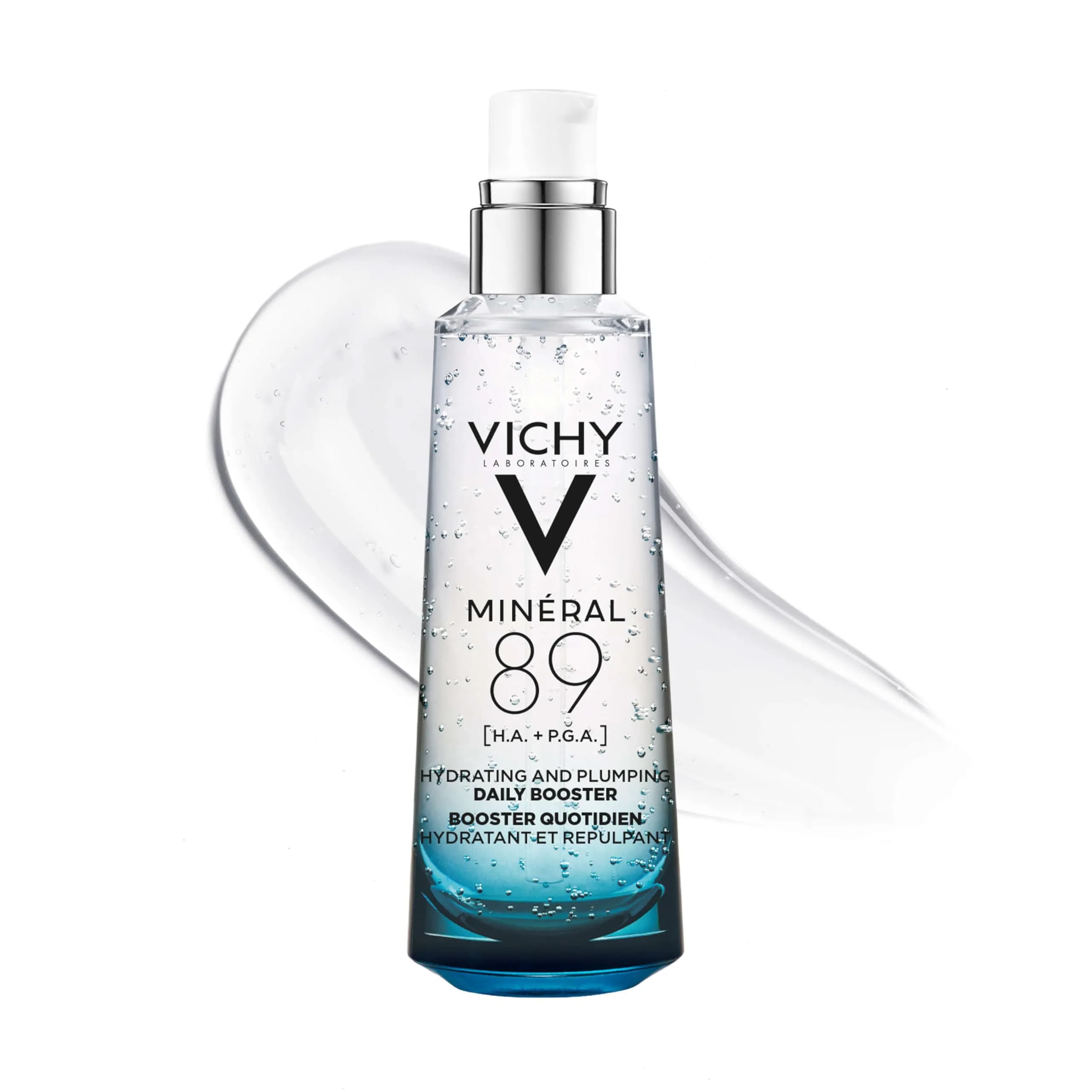 VICHY Mineral 89 Hyaluronic Acid Serum 75ml (2.5 Fl Oz) | Skin Barrier Repair Booster - main product image