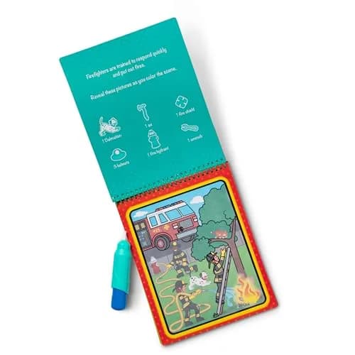Melissa & Doug On The Go Water Wow! Occupations Activity Pad with Refillable Pen | Reusable No-Mess Painting for Kids Ages 3-7 thumbnail 6