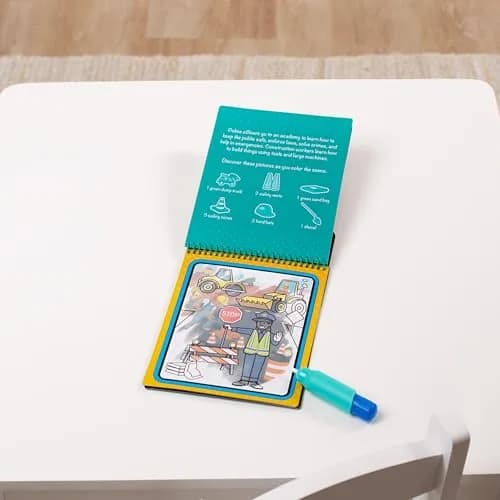Melissa & Doug On The Go Water Wow! Occupations Activity Pad with Refillable Pen | Reusable No-Mess Painting for Kids Ages 3-7 thumbnail 9