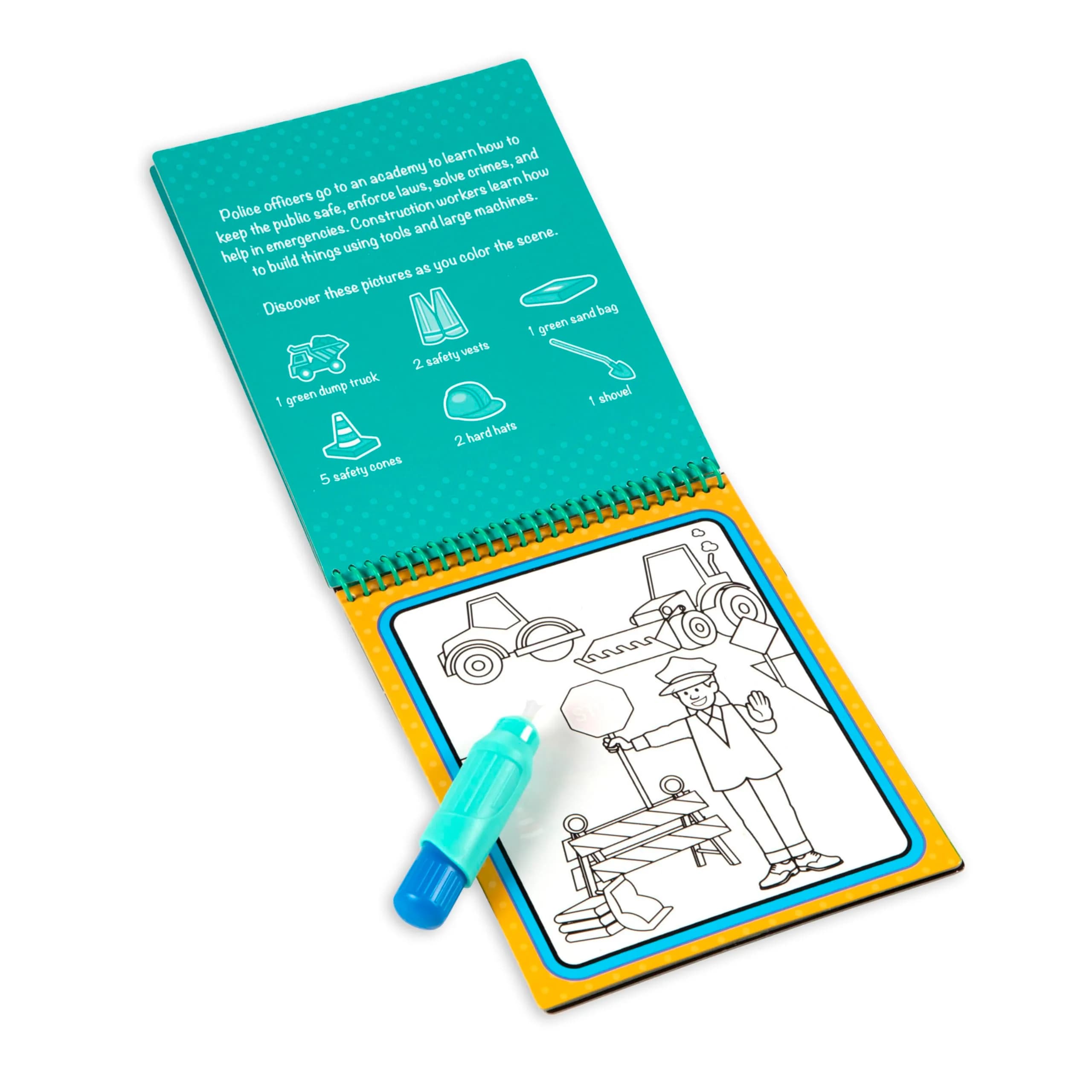 Melissa & Doug On The Go Water Wow! Sports Activity Pad - Occupations Theme | Reusable Coloring Book with Water Pen - view 4
