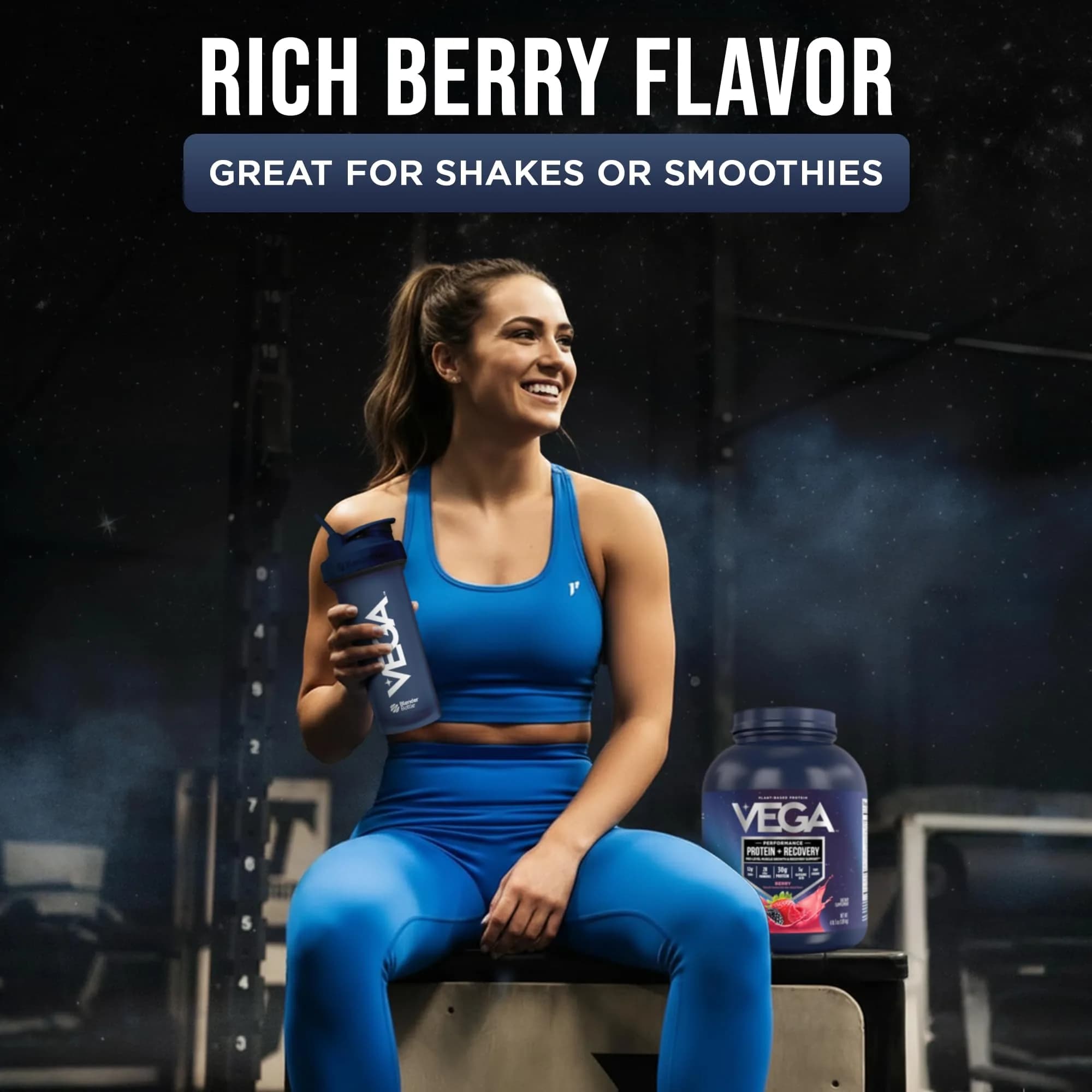 Vega Protein + Recovery Berry 1.81 kg (4 lb) | NSF Certified Plant-Based Protein for Muscle Recovery - view 5