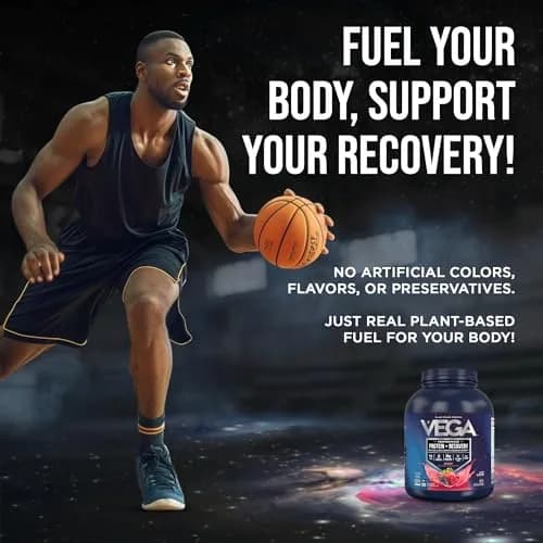 Vega Protein + Recovery Berry 1.81 kg (4 lb) | NSF Certified Plant-Based Protein for Muscle Recovery thumbnail 8