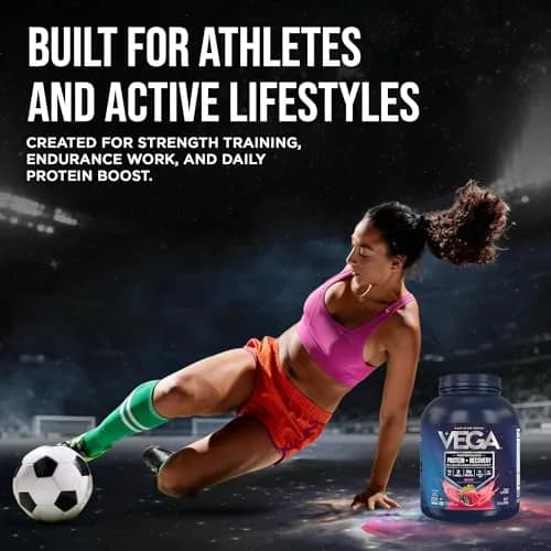 Vega Protein + Recovery Berry 1.81 kg (4 lb) | NSF Certified Plant-Based Protein for Muscle Recovery thumbnail 9