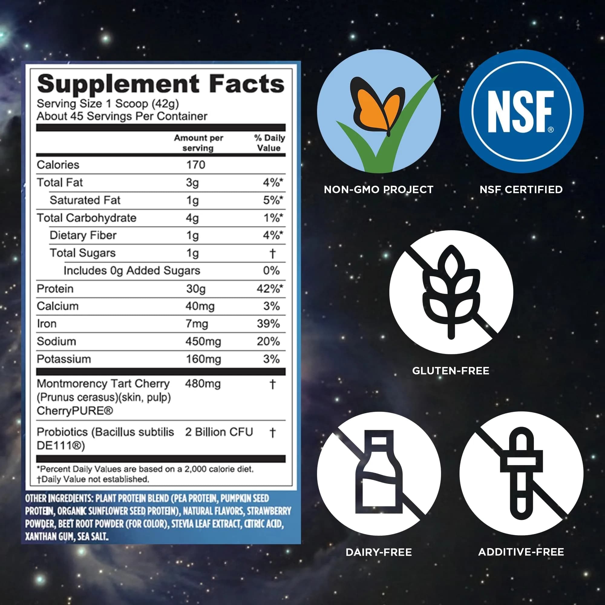 Vega Protein + Recovery Berry 1.81 kg (4 lb) | NSF Certified Plant-Based Protein for Muscle Recovery - view 4