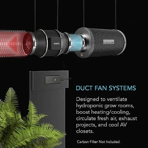 AC Infinity CLOUDLINE S8 PRO 8-Inch Inline Duct Fan 807 CFM | Quiet EC Motor Ventilation for Grow Tents thumbnail 2
