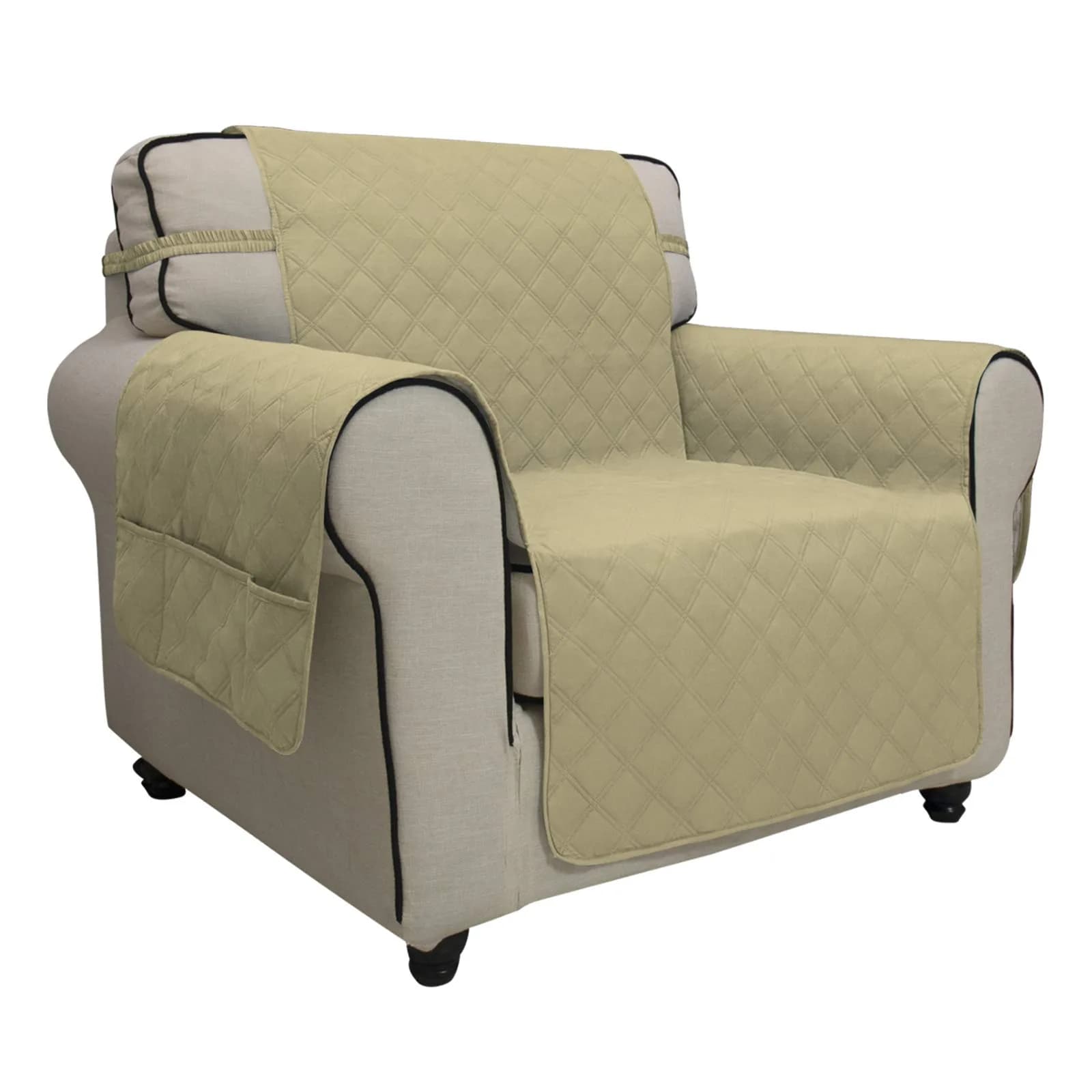 Easy-Going Waterproof Non-Slip Couch Cover Small Chair Sand | 100% Waterproof, Anti-Slip, Machine Washable