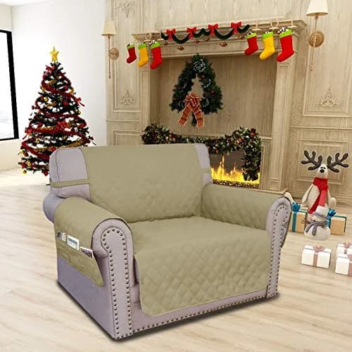 Easy-Going Waterproof Non-Slip Couch Cover Small Chair Sand | 100% Waterproof, Anti-Slip, Machine Washable thumbnail 2