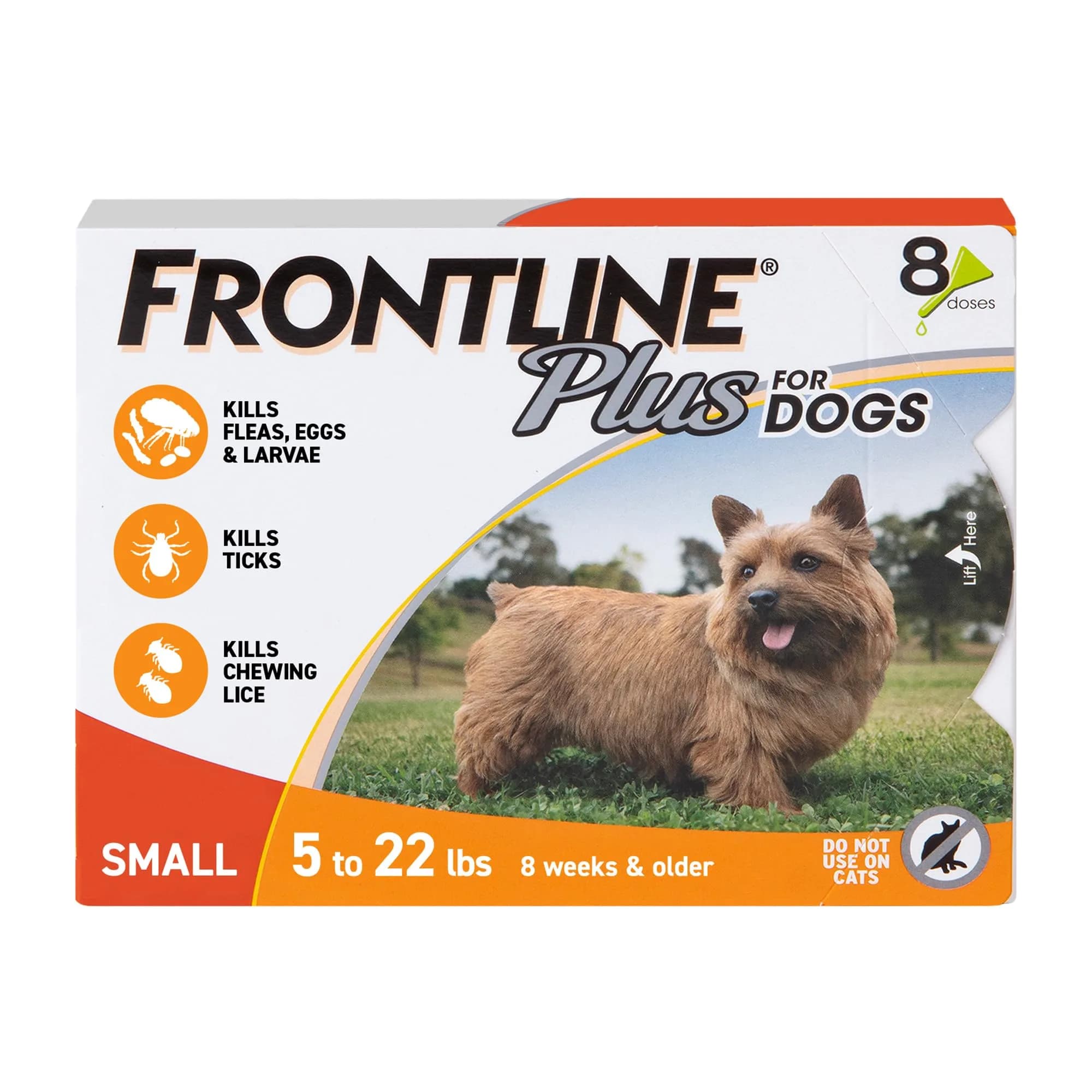 Frontline Plus Flea & Tick Treatment for Dogs 5-22 Pounds | Waterproof Monthly Protection