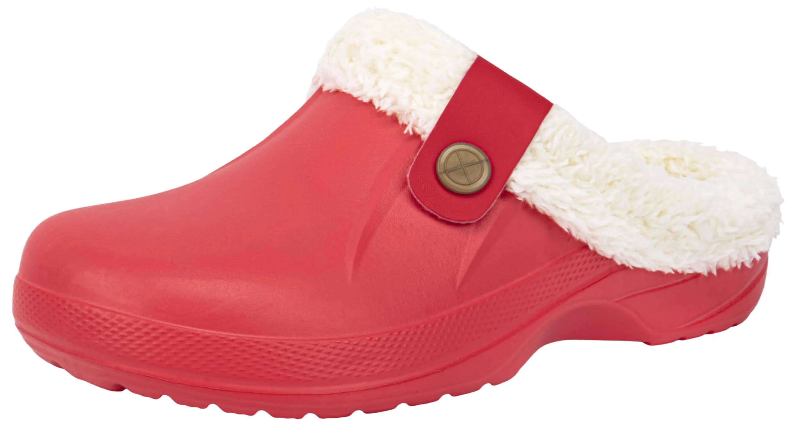 ChayChax Fur Lined Clogs Fuzzy Slippers for Women and Men, Grey, 11-11.5W/9.5-10M | Ultra Warm Indoor Outdoor Comfort — Red / 7.5-8.5 Women/6.5-7 Men