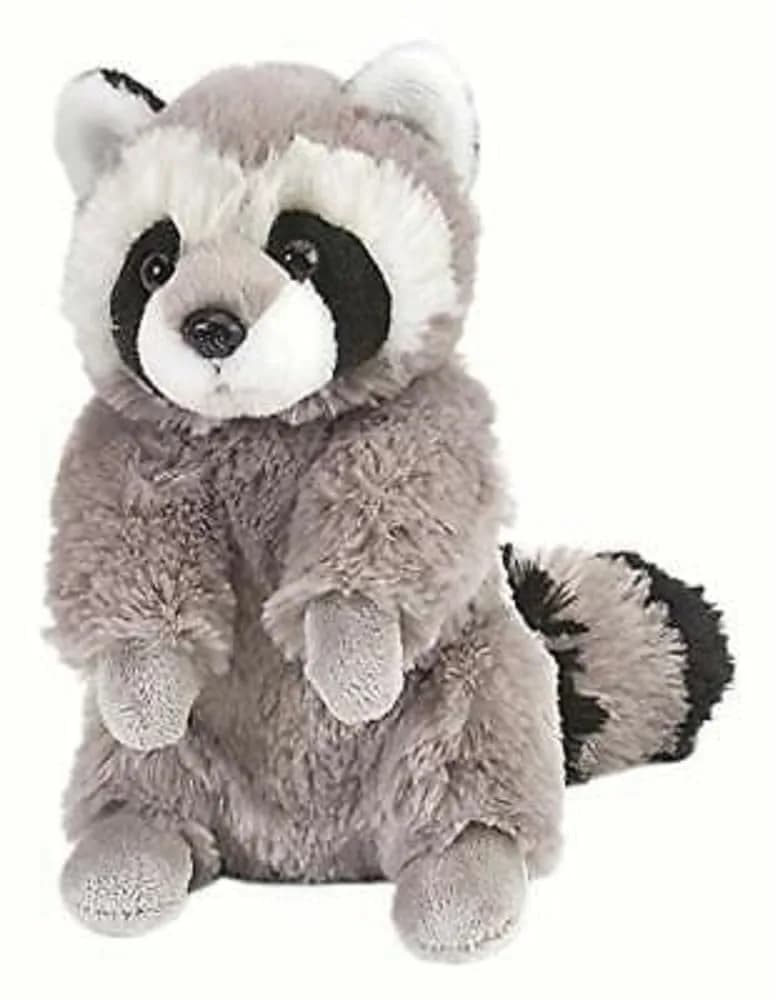 Wild Republic Racoon Plush Toy 20 cm (7.87 in) | Authentic USA Import for Kids — Multicolor