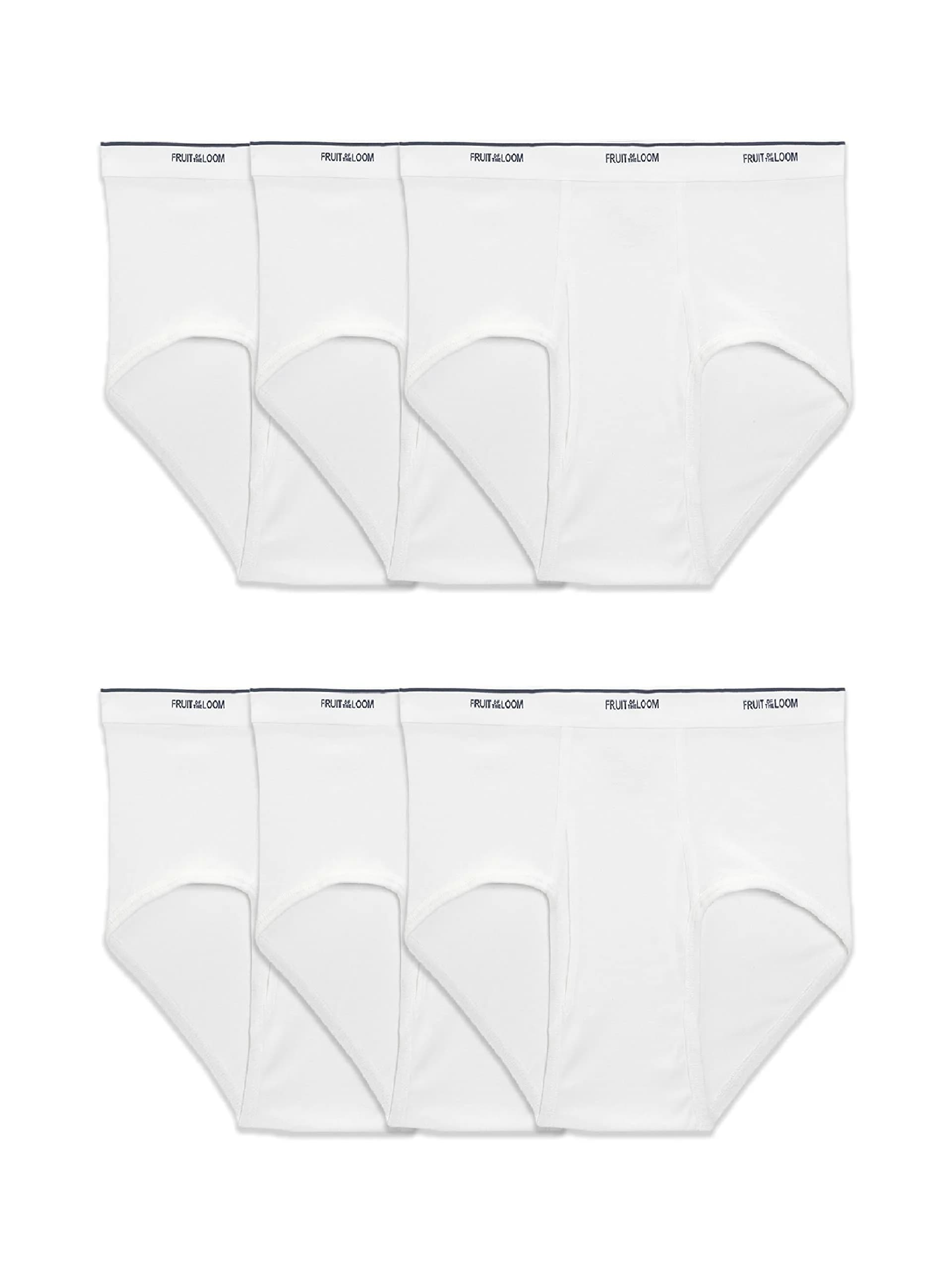 Fruit of the Loom Men's Big Man 3X-Large Classic Briefs 6 Pack | Moisture Wicking Cotton - main product image