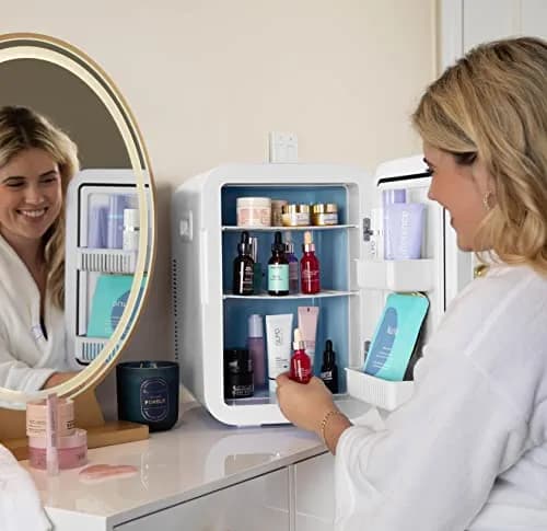 Cooluli 20L Mini Fridge Pink | Compact Digital Thermostat & EcoMax Technology thumbnail 2