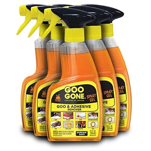 Goo Gone Spray Adhesive Remover Gel 6 Pack 12 Fl Oz (72 Fl Oz Total) | Citrus Cleaning Power for Glue, Stickers, Tape, Gum, Wax thumbnail 1