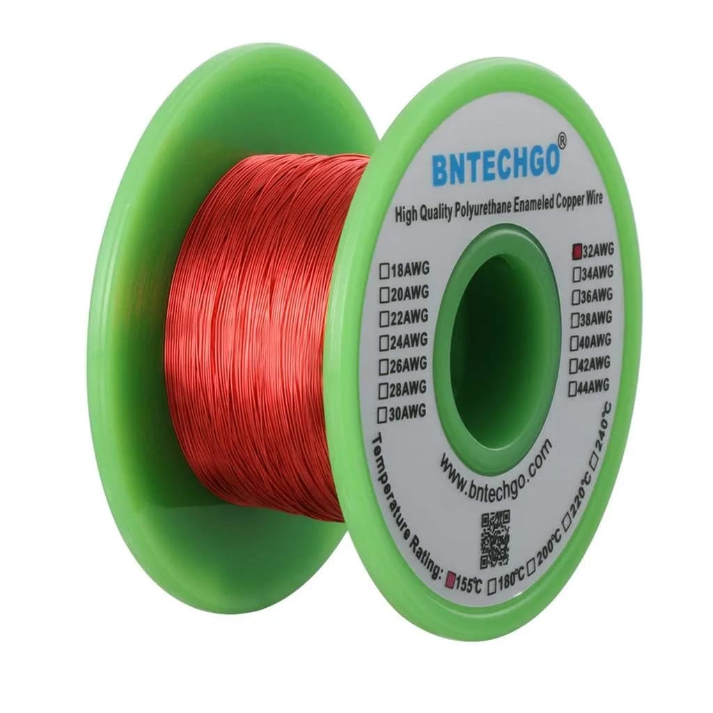 BNTECHGO 32 AWG Magnet Wire 1234 ft (4 oz) Red | High-Quality Enameled Copper Coil Wire - view 2