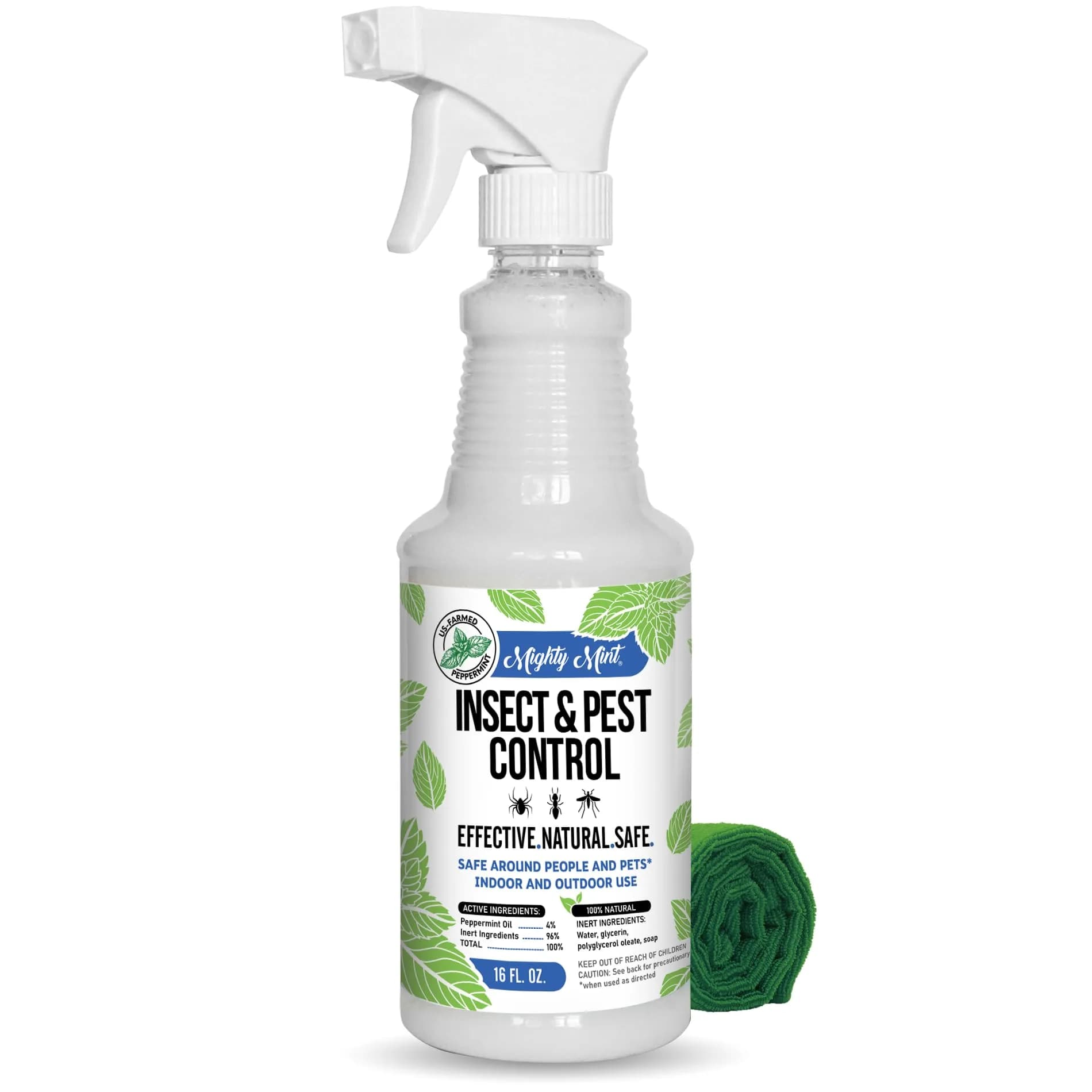 Mighty Mint Peppermint Oil Insect Repellent Spray 16 oz | Plant-Based Bug Control for Spiders, Ants, Roaches - main product image