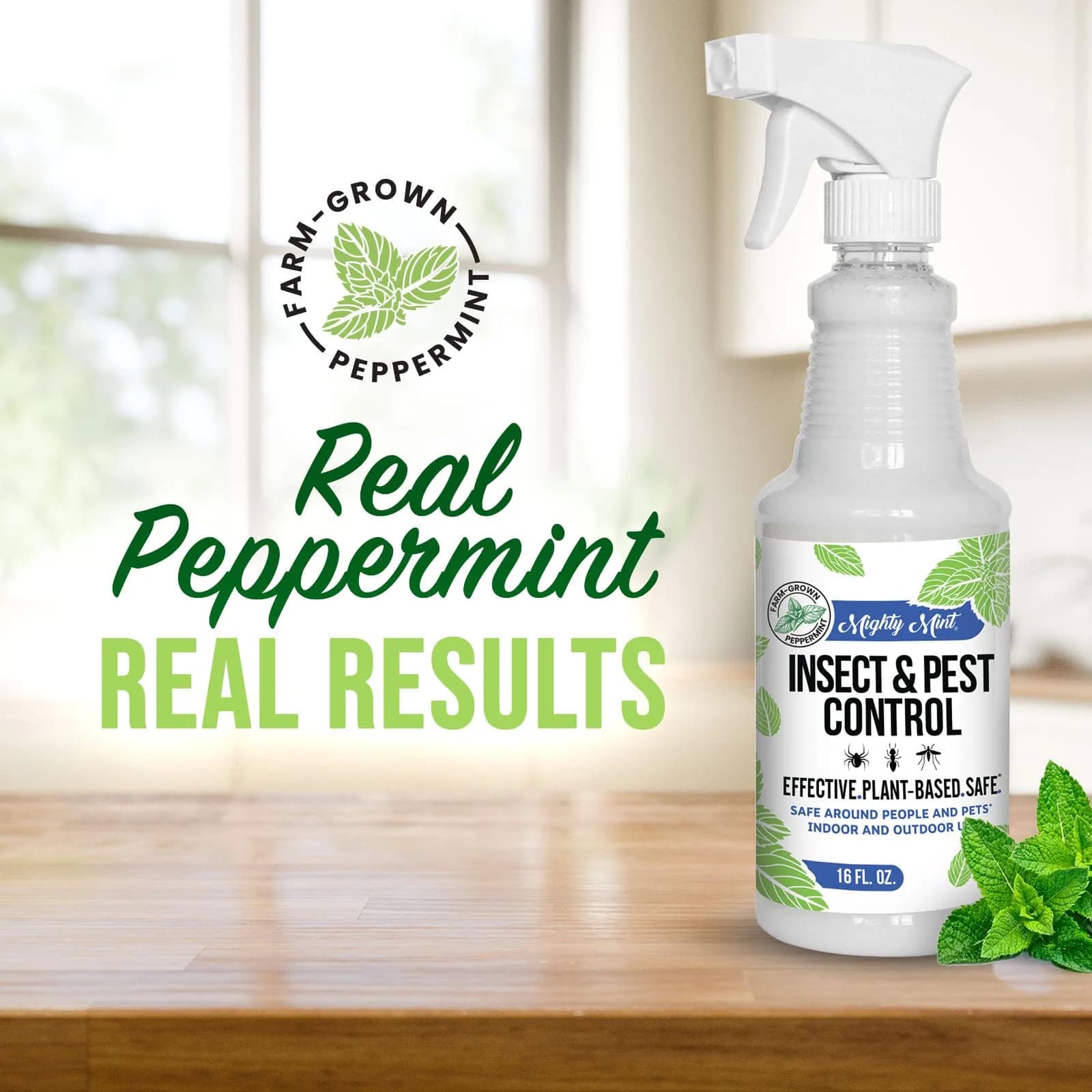 Mighty Mint Natural Peppermint Oil Insect Repellent Spray, 16 Fl Oz (Pack of 1) | Long-Lasting Pest Control - view 2