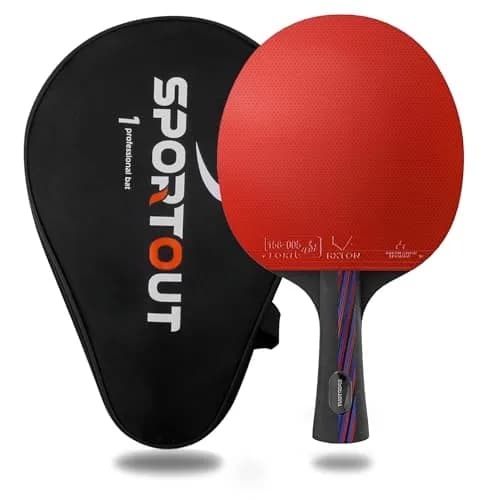 Sportout Table Tennis Racket Set | Portable Premium Paddle for Indoor & Outdoor Play thumbnail 1
