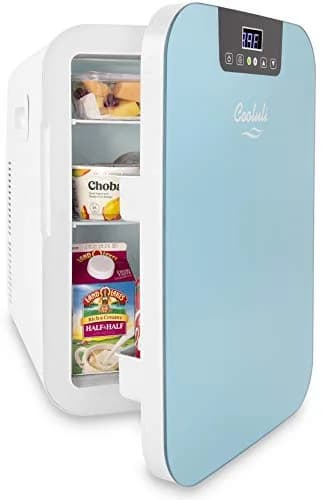 Cooluli 20L Mini Fridge for Bedroom, Car & Dorm - Digital Temp Control, EcoMax Technology, Blue thumbnail 2