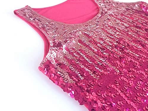 MANER Sequin Tank Top Sleeveless Gradient Glitter XS-3XL | Party & Casual Wear thumbnail 6