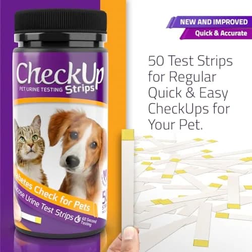 KIT4CAT CheckUp Glucose Urine Testing Strips for Cats and Dogs, 50 Count | Detects Glucose Levels in 60 Seconds thumbnail 2