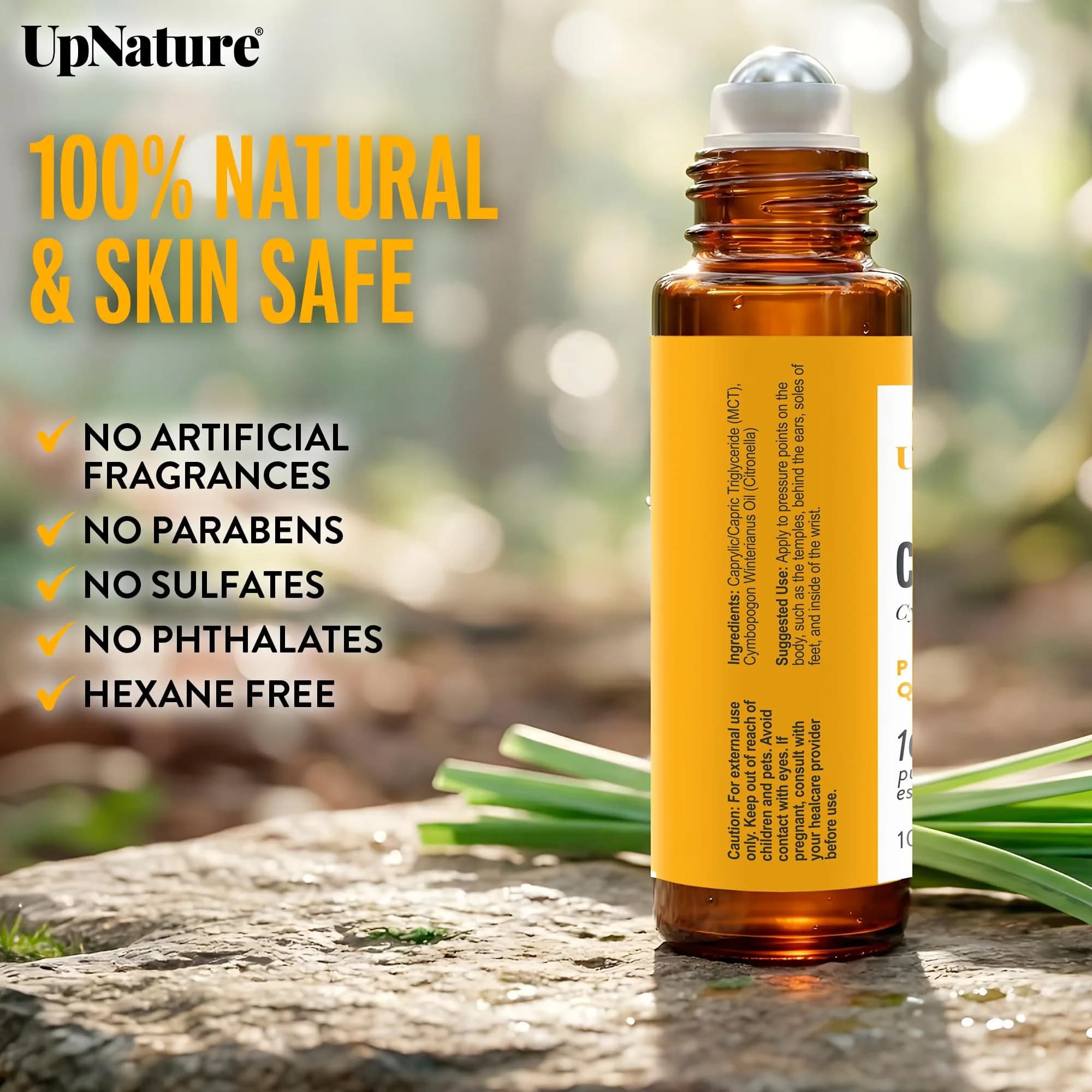 UpNature Calm Essential Oil Roll On 10ml (0.33 Fl Oz) | Natural Aromatherapy for Relaxation - view 6