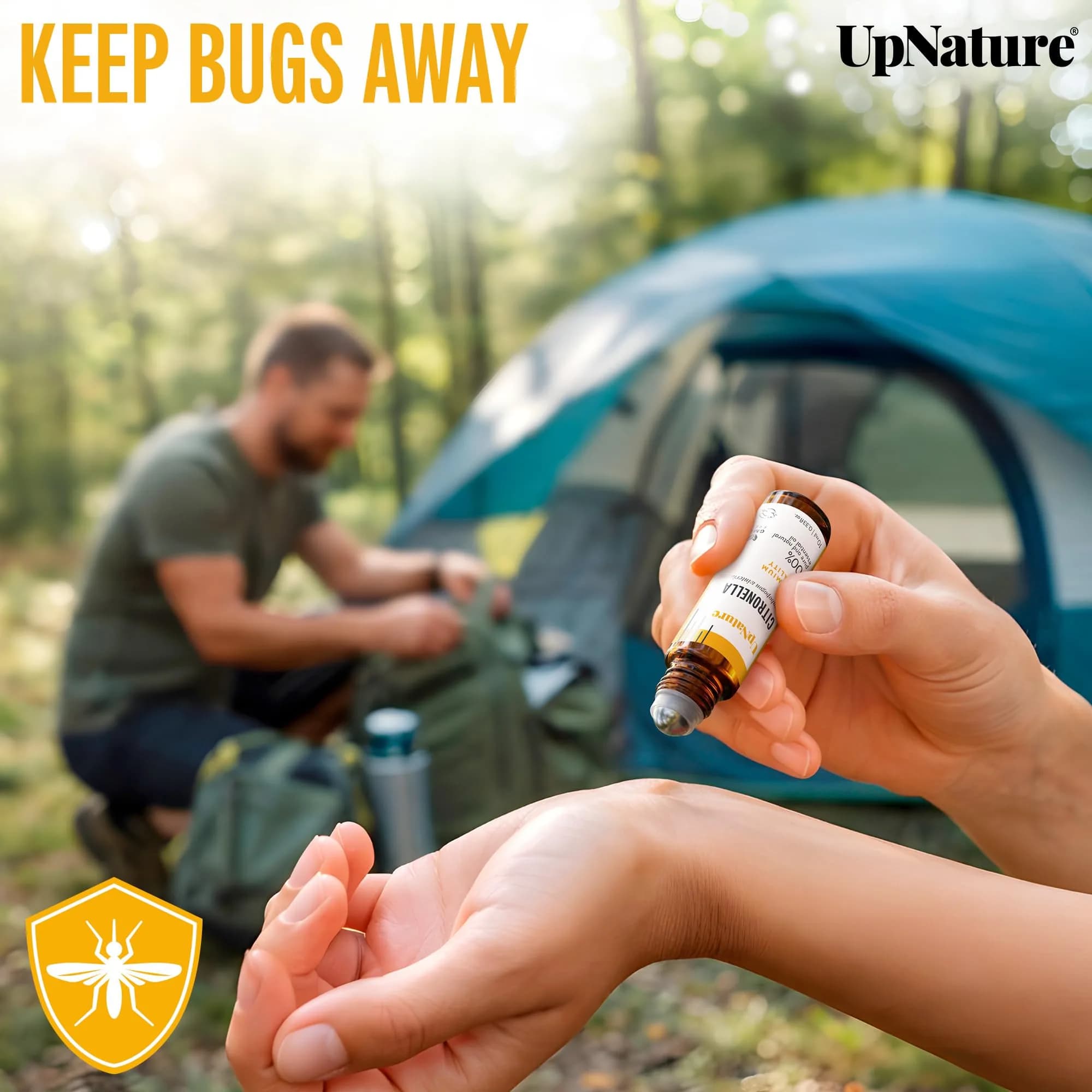 UpNature Calm Essential Oil Roll On 10ml (0.33 Fl Oz) | Natural Aromatherapy for Relaxation - view 2