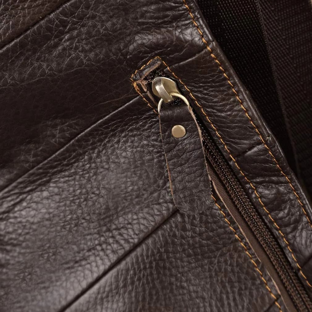 Hebetag Leather Sling Bag Backpack 31cm (12.2") | Vintage Crossbody Daypack for Men & Women - view 9