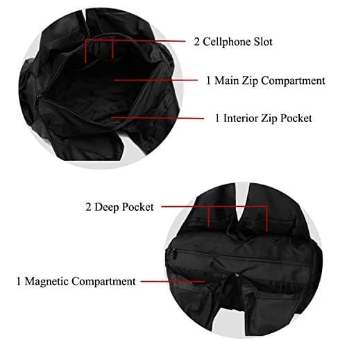 VOLGANIK ROCK Waterproof Large Capacity Women’s Handbag 16.2" Nylon Travel Tote thumbnail 7