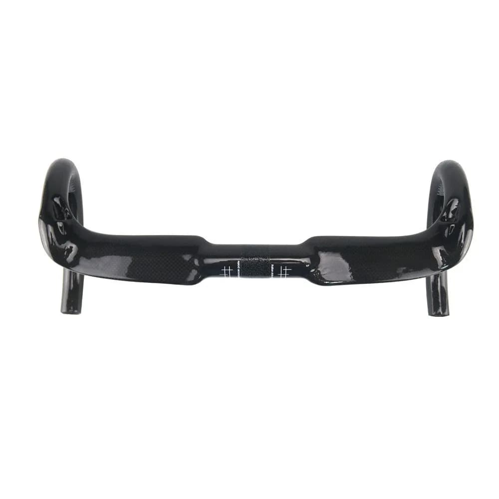 Alfa Pasca 31.8 x 400mm No Logo 3K Glossy Carbon Fiber Road Bike Handlebars - main product image