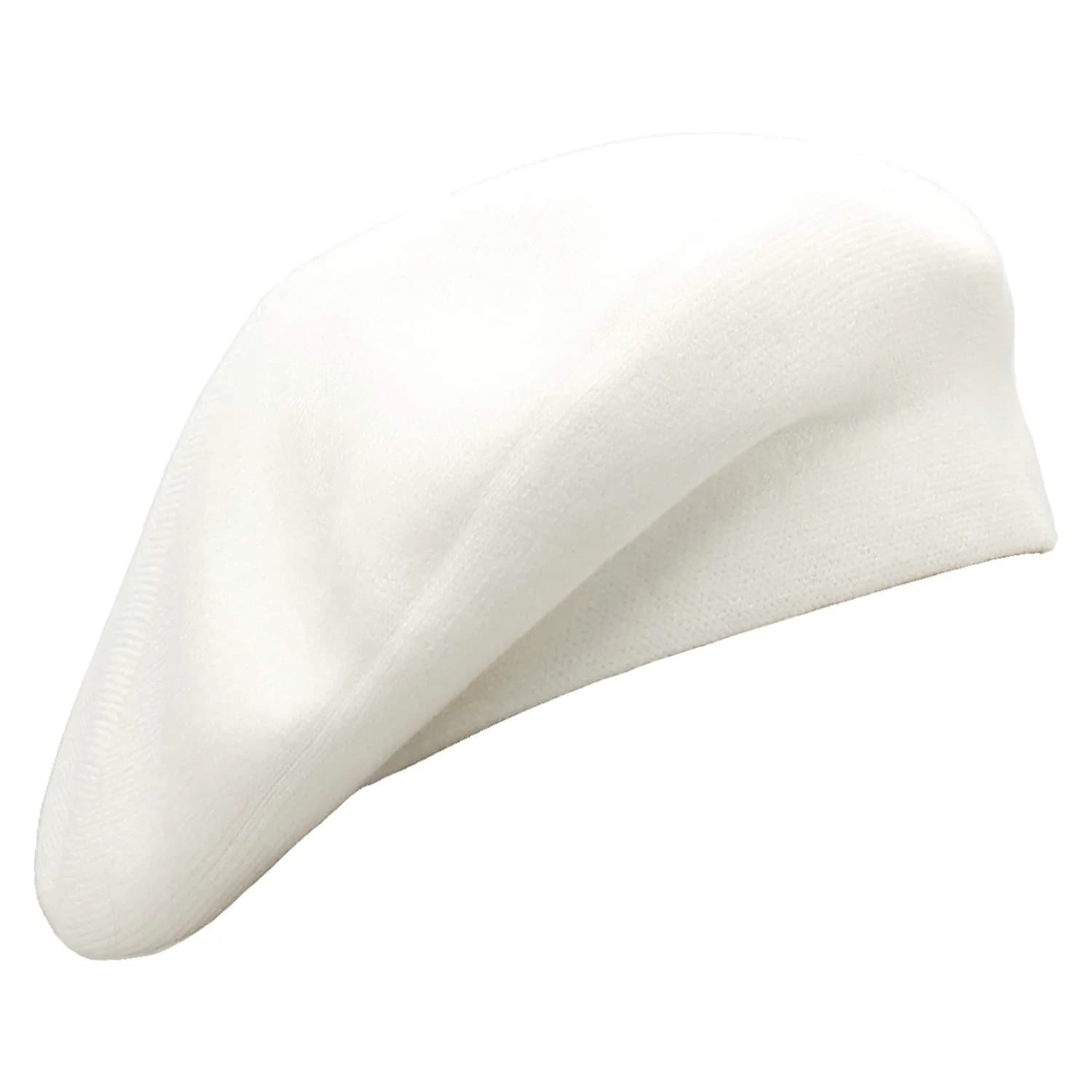 Wheebo Reversible White Beret Hat for Women & Girls | Classic French Style (54-60cm)