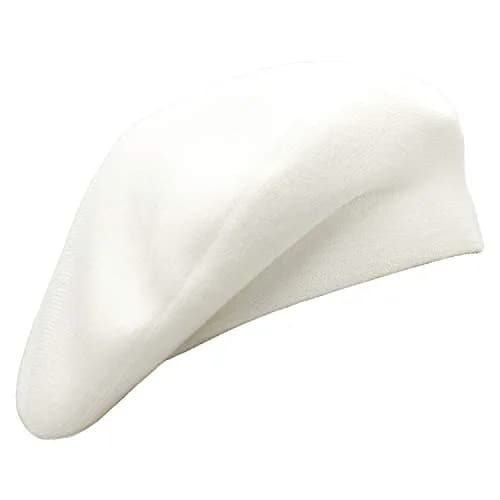 Wheebo Reversible White Beret Hat for Women & Girls | Classic French Style (54-60cm) thumbnail 1